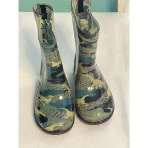 Nice! Kids Black Western Chief Dinosaur Friends Rain Boots Size 7 Bin3